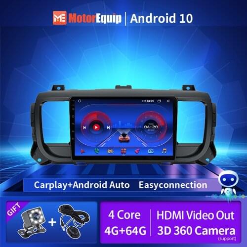 Car Radio For Peugeot 301 For Citroen Jumpy 3 Space Tourer 2016-2021 2din Android Radio GPS Navigation Multimedia Player 4G WiFi