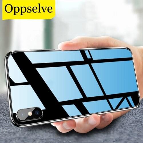 Phone Case For iPhone 12 11 XR XS Max X 10 6 S Clear Tempered Glass Case For iPhone 12 8 7 6 6s Plus Luxury Case Silicone Coque
