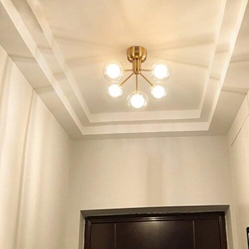 European light luxury porch entrance into the garden corridor across bedroom balcony cloakroom ceiling lamp