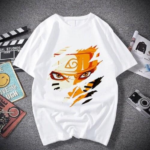 Наруто Fashion Japanese Anime T Shirt Men Sasuke Funny Cartoon Tshirt Casual Cool Streetwear Tshirt Couple Hip Hop Top Tee Male