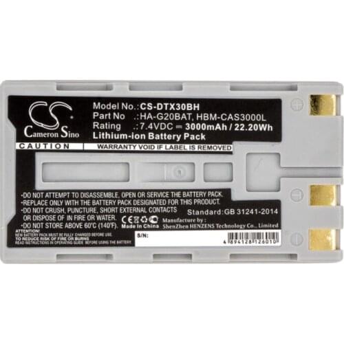 Cameron Sino 3000mAh Battery FJ50L1-G, HA-G20BAT, HBM-CAS3000L for Casio DT-X30, DT-X30G