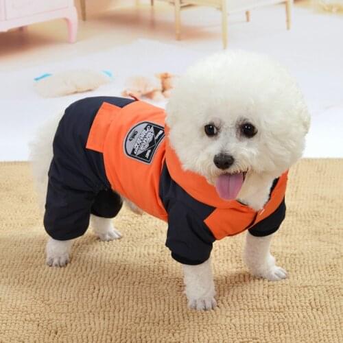 Winter Warm Jumpsuit for Dogs Four Legs Suit Pet Dog Clothes for Small Dogs Thicken Jacket Overalls for Yorkshire Chihuahua