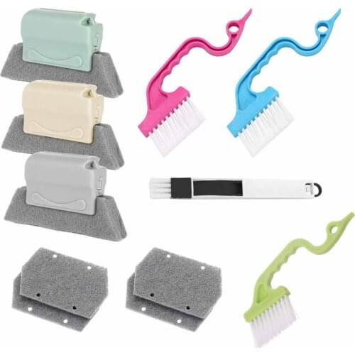 Creative Window Groove Cleaning Cloth Kitchen Cleaning Brush Windows Slot Cleaner Brush Clean Gap Keyboard Household Clean Tools