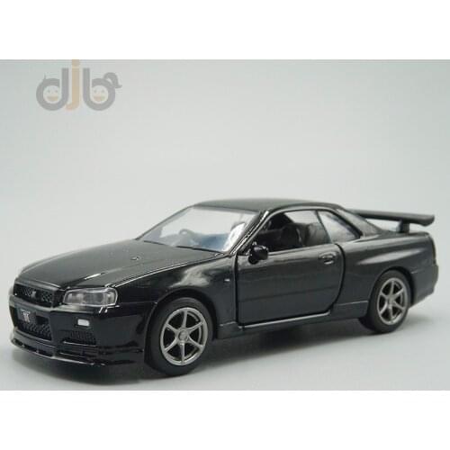 1:36 Diecast Model Toy Skyline GTR 34 Pull Back Car