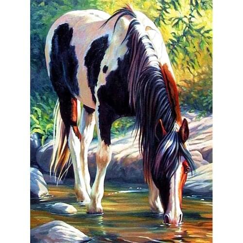 Horse Animal DIY Embroidery Cross Stitch 11CT Kits Needlework Craft Set Printed Canvas Cotton Thread Home Dropshipping