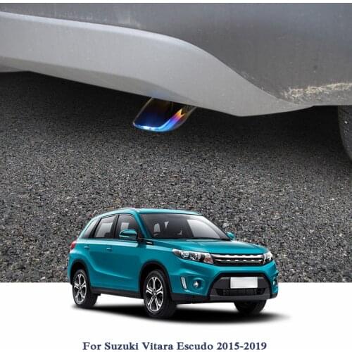 Car Exhaust Muffler Tip Trim Modified Car Rear Tail Throat Liner For Suzuki Vitara Escudo 2015-2019 Rear Tip Throat External