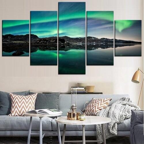 Wall Art Canvas Paintings 5 Piece Modern Decorative Print Artwork Natural Landscape Home Living Room Painting
