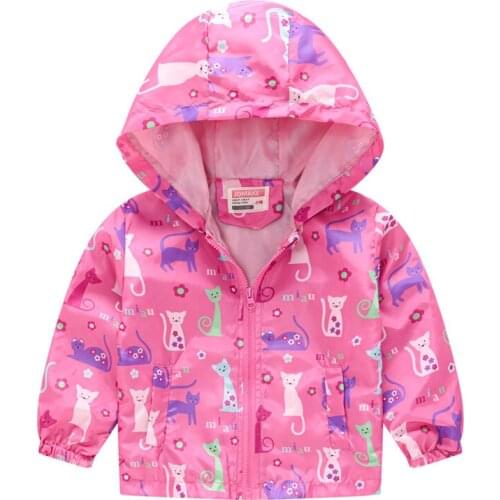 New Toddler Coat Boy Girl Spring Autumn Windbreaker Fashion Hooded Zipper Outdoor Jacket Kids 1-6 Years Exquisite Clothing