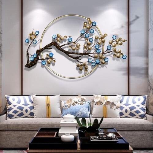 New Chinese wall decoration Light luxury 3D plum blossom Room decoration accessories room decor aesthetic Home decoration wall