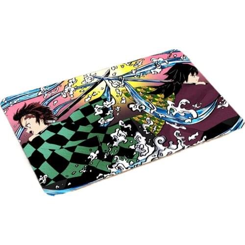 Durable Anime Demon Slayer Cosplay Mat Carpet Kimetsu No Yaiba Kamado Tanjirou Agatsuma Zenitsu Rengoku Kyoujurou Nonslip Carpet