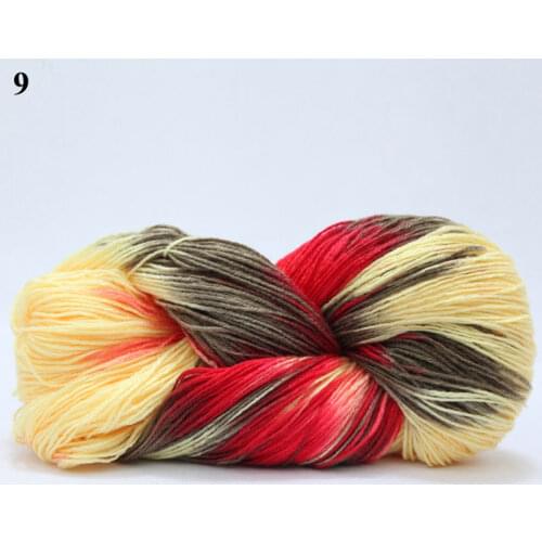 Rainbow Segment Dyed Yarn Hand knitted Thick Baby Soft DIY Crochet Knitting Yarn Thread For Hat Scarf Sofa Cushion Sweater Hot