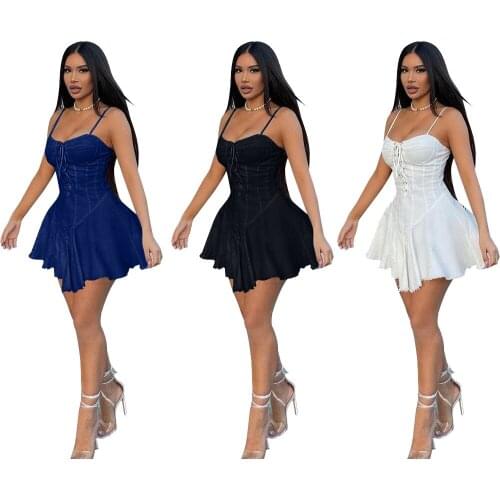 Джинсовые летние платья Somoshein China At AliExpress