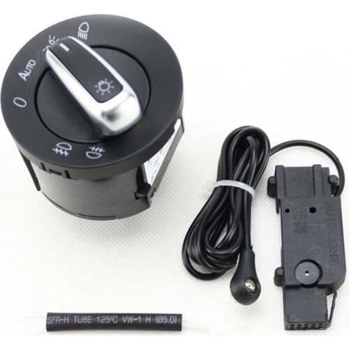 TAIHONGYU Chrome Switch Auto Headlight Sensor fit for VW Golf MK6 Jetta MK5 Tiguan Caddy 5ND 941 431 B