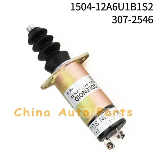 Fuel Solenoid Valve Shutoff Engine Stop 307-2546 for WOOD-WARD 1504-12A6U1B1S2