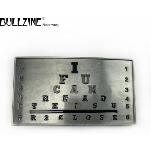 The Bullzine Fashion belt buckle with pewter finish FP-02606 suitable for 4cm width belt