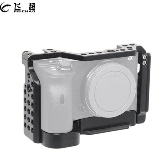 A6600 Camera Cage Rig Protective Case Extension Bracket w 1/4 Arri Cold Shoe Mount Form-fitting for Sony Alpha 6600 Stabilizer