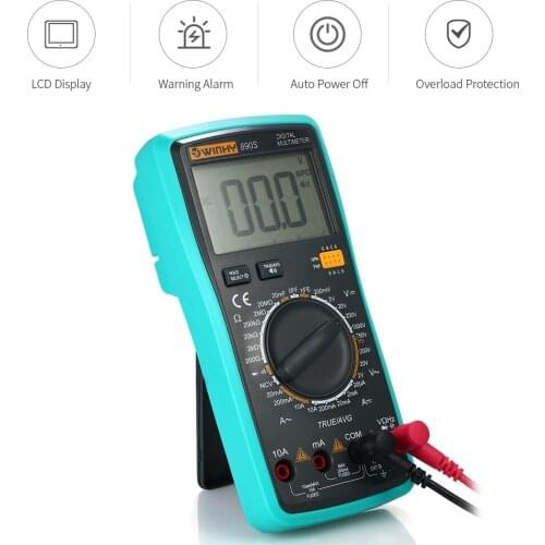LCD Digital Multimeter Tester Voice NCV True RMS multimetro DC/AC Voltage Current Meter Capacitance Resistance Diode Tester