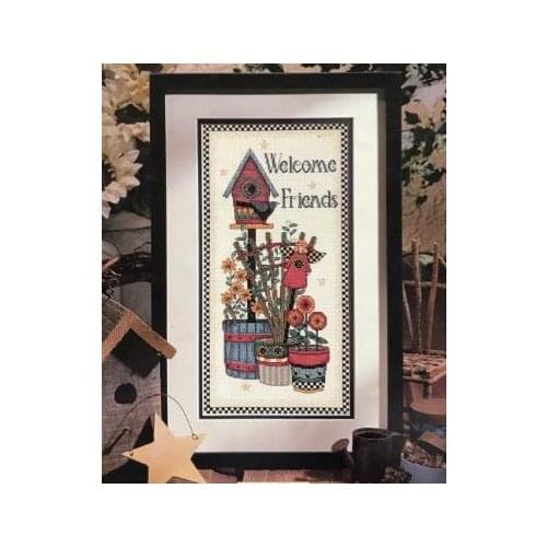 Gold Collection Lovely Counted Cross Stitch Kit Garden Welcome Friends Friend Bird Nest dim 00334 334