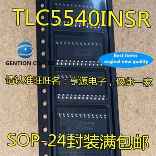 10Pcs TLC5540 TLC5540INSR TLC5540I SOP-24 A / D converter chip in stock 100% new and original