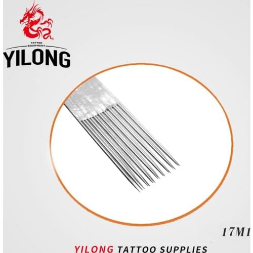 17M1) 50PCS Professional Tattoo Needles Single Magnum Sterilize Tattoo Needles Medical Stainless Steel Material Free Shipping