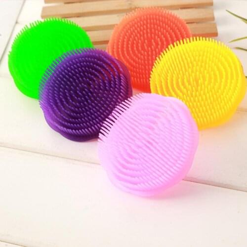 5 Colors Handheld Plastic Shampoo Scalp Shower Washing Hair Brush Head Massage Comb Soft Bathing Tool