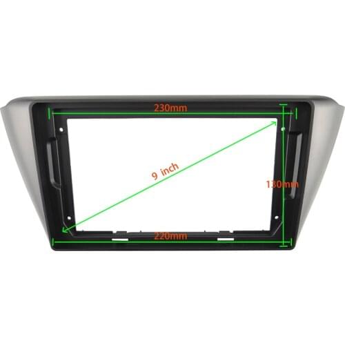 9 INCH Car Audio Frame GPS Navigation Fascia Panel Car dvd Plastic Frame Fascia is suitable for 2014+ SKODA FABIA