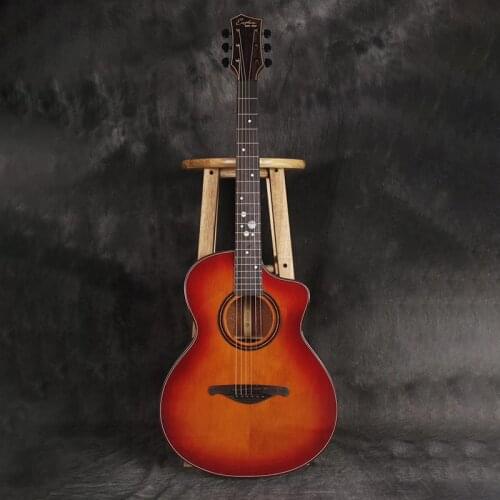 40 inch Acoustic Guitar Red Cedar Solid Guitar 6 String Red High Quality Guitar Concert Musical Instrument Guitar Gift AGT289