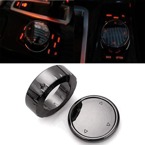 Car Multimedia Button Cover Knob Frame Trim for BMW F10 F20 F30 for NBT Controller Only Ceramic for iDrive Button