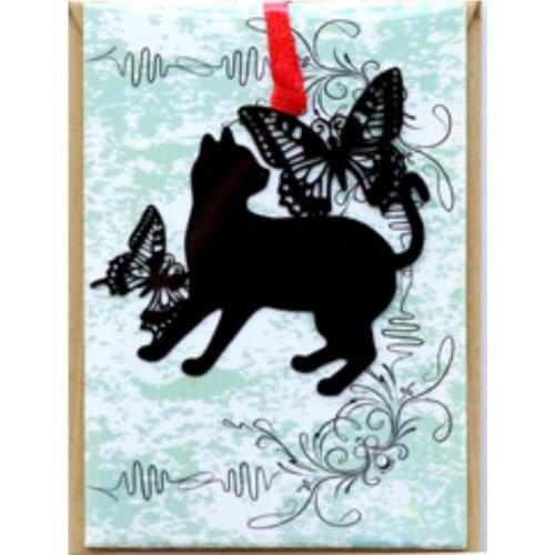 Butterfly Cat Metal Cutting Dies Stencil Scrapbooking DIY Album Stamp Paper Card
