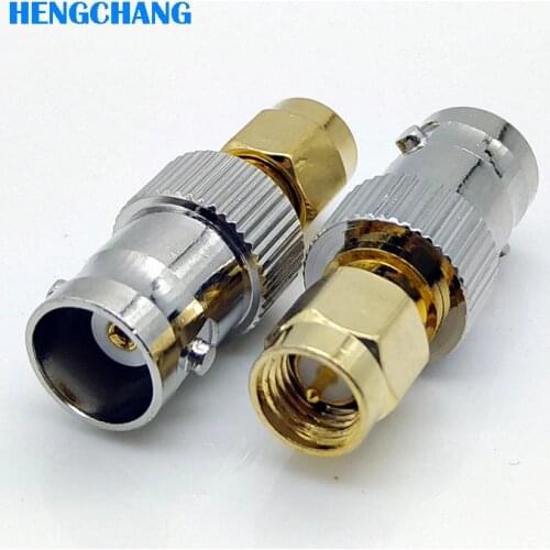 Free shipping SMA to BNC RF Adapter converter BNC Female to SMA Male Plug Coax Adapter 10pcs/lot
