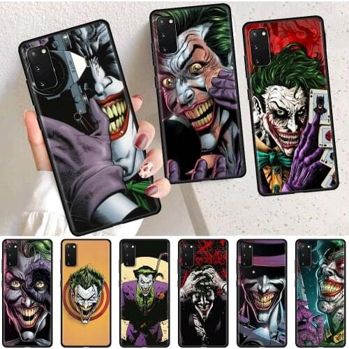 Camera Joker Cool Case For Samsung Galaxy S20 FE S21 Ultra S10 S9 S8 Plus Note 20 8 9 10 Lite Black Shockproof Fundas