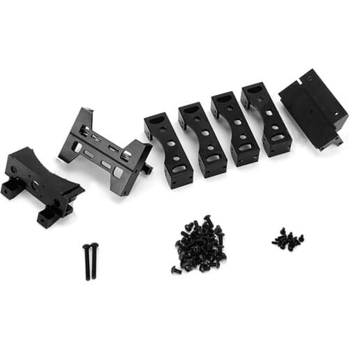 For TAMIYA 1/14 Tractor Truck Head GRAND HAULER Head Beam Cross Beam Tail Beam Set For Lesu Metal Parts