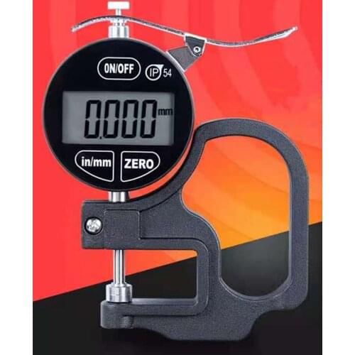 Fully Sealed Touch Button Electronic Digital Display Thickness Gauge Micrometer Paper Film Metal Thickness Gauge 0.001mm