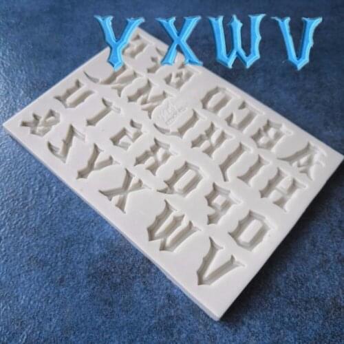 DIY Capital Letters Chocolate Fondant Cake Mold Baking Tools Cake Decoration Tools A1162-2