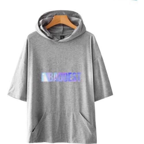 Kda The Baddest T Shirt Men / Woman Summer Fashion Tee 2020 Hot Game New Harajuku Short Sleeve Cartoon Half O-neck Casual Hooded