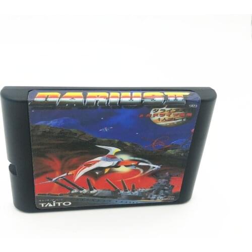 Darius 2 For Sega Mega Drive &r Genesis System 16 Bit MD Games Card