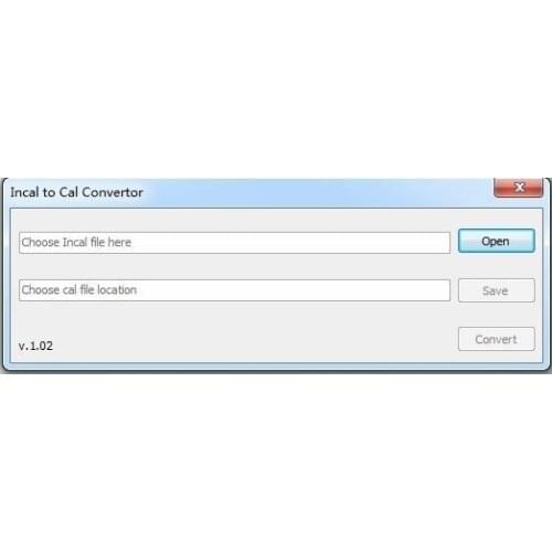Incal files to Cal convertor work forcalterm