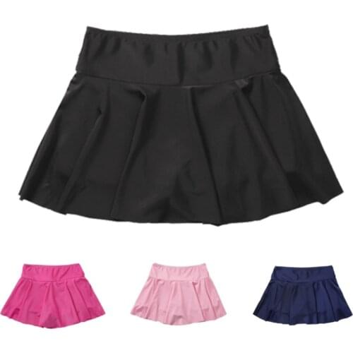 Summer Beach Conservative Swimming Skirts Womens Swimsuit Bottom High Waist Athletic Bottom Anti-walking Breathable Swimwear