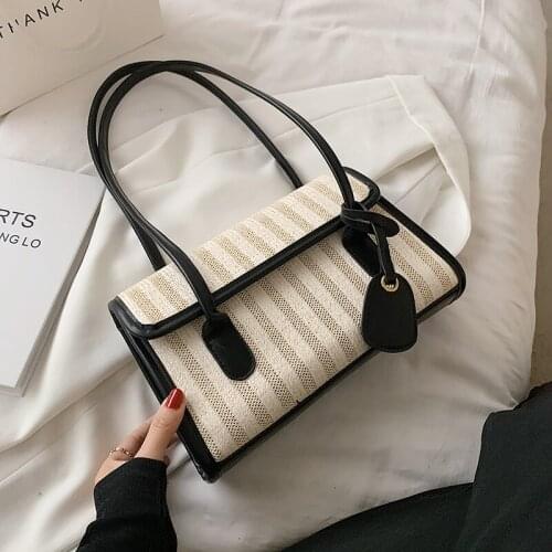 2021 Summer New High-quality Straw Designer Womens Small Handbag Lady Travel Shoulder Beach Bag Small Phone Purses