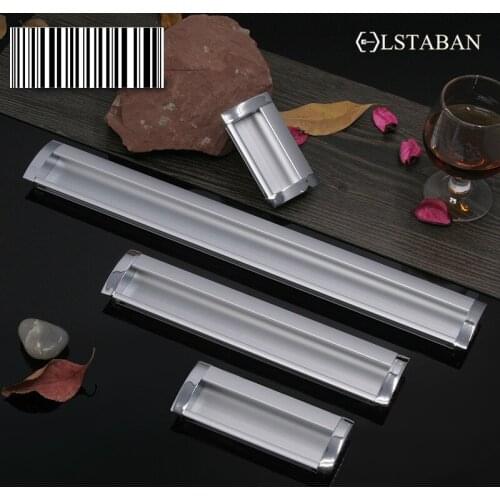 LSTABAN Modern Minimalist Embedded Aluminum Alloy Concealed Bookcase Knob Drawer Wardrobe Door Thickened Furniture Handle