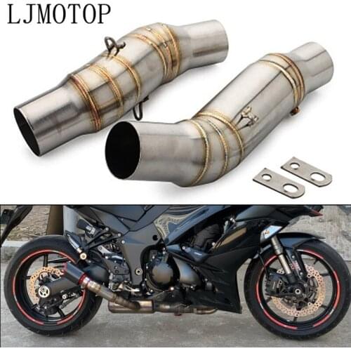 For Kawasaki Z1000 2010-2019 Motorcycle Exhaust Middle Pipe Stainless Steel Mid-Pipe Adapter Inlet Slip-On Connector Z 1000