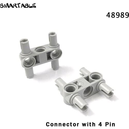 Smartable Technic Connector with 4 Pin Building Block MOC Parts Toys For Children Compatible Technic 48989 20pcs/Set