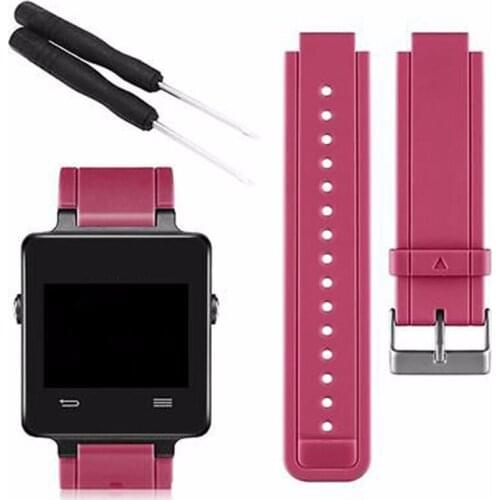 Mayitr Silicone Replacement Watch Band Wrist Support Strap Bracelet With Tools for Garmin Vivoactive Bracelet Smart Wristband