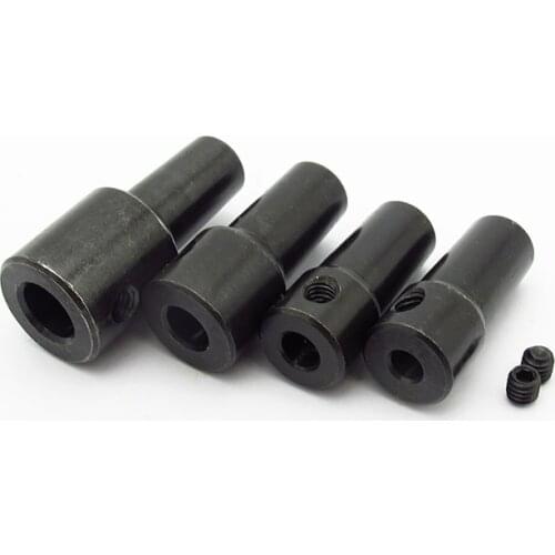 Steel B10 Drill Clamp Chuck Coupling Connector Sleeve Connecting Rods For 4mm 5mm 6mm 6.35mm 8mm 10mm 11mm 12mm 14mm Motor Shaft