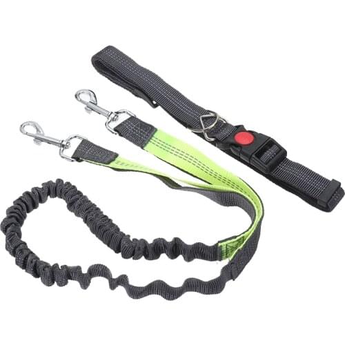 Elastic Traction Rope Reflective Jogging Pet Dog Leash Adjustable Pet Running Belt W/ Waist Belt Hands Freely Walking Dog