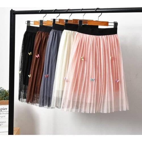 2019 Baby Toddler Tutus School Girls Tutu Pleated Skirts Kids Cartoon Mesh Skirt Girl Princess Skirt Child Clothing Pettiskirt