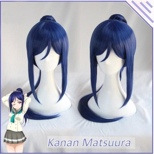 Kanan Matsuura Love Live Sunshine Cosplay Wig Women Synthetic Hair Lovelive Matsuura Kanan Love Live Anime Cosplay Wig