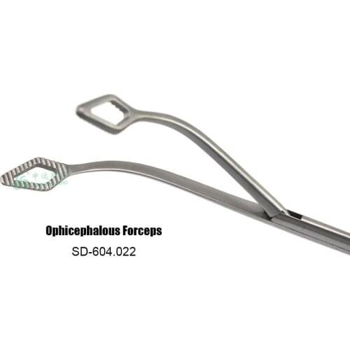 Thoracoscopy rigid hemostatic ophicephalous forceps