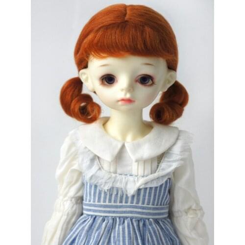 1/3 Mohair Doll wigs JD426 8-9inch 21-23cm Double Pony Doll wigs SD BJD doll accessories