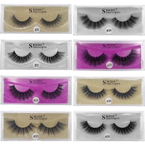 1 box mink eyelashes natural long 3d mink lashes hand made false eyelashes full strip lashes makeup false eyelash